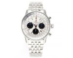 BLS Factory Breitling Navitimer 1 B01 Movement 43MM White Watch